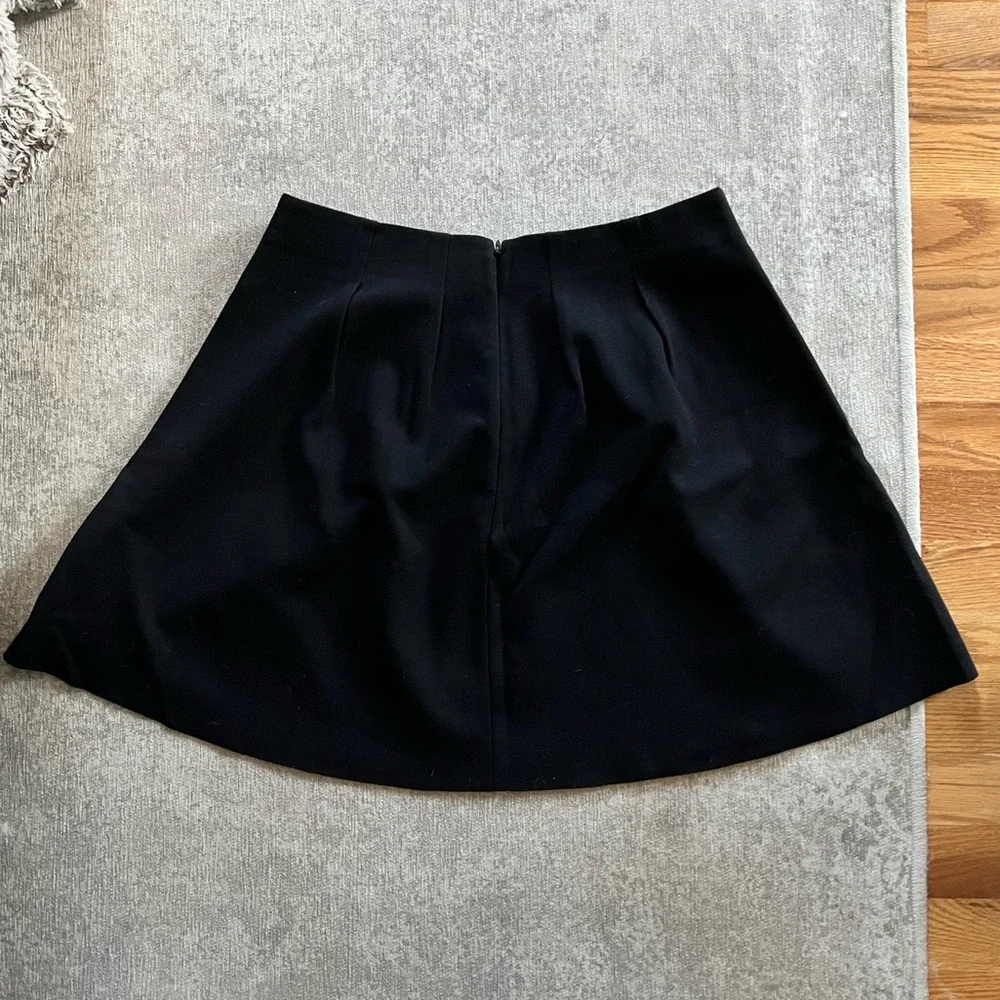 NWOT Madewell Pleated Skirt - Black